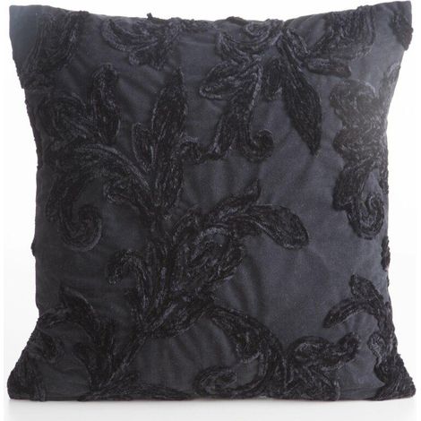 Funda de almohada Verso 45x45 negra (1/4)