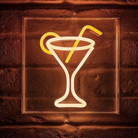 Néon mural USB Verre cocktail Ostaria (1/5)