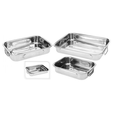 Set de bandejas para Alimentos Excellent Houseware a12402130 Acero Inoxidable Rectangular