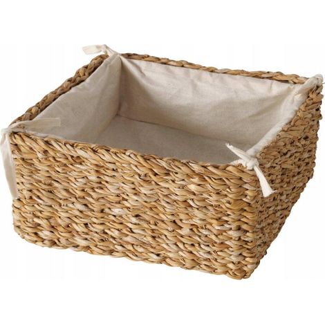 Boltze Cesta para pan natural en jacinto de agua