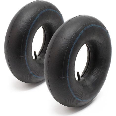 Lot 2 Chambres air Tondeuse autoportée 15x6.00-6 Pneumatique Valve droite Tracteur gazon (1/5)
