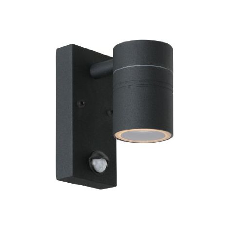 Lucide Arne di LED â Faretto da parete esterno â à 6,3 cm â LED â GU10 â 2 X 5 W 2700 K â IP44 â Nero, Ferro, Black, GU10 5 wattsW 230 voltsV (1/4)