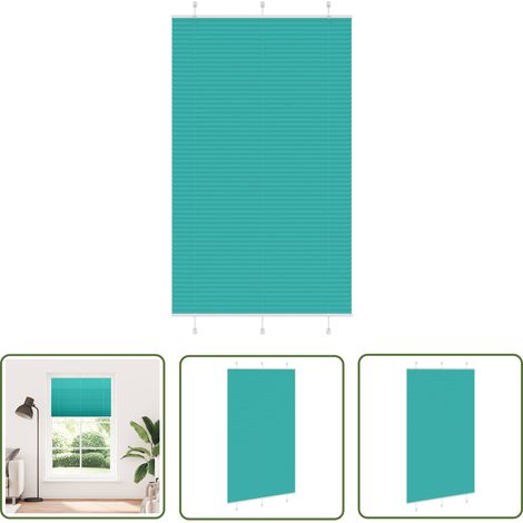 vidaXL Plissee Petrolgrün 120x200 cm Stoffbreite 119,4 cm Polyester (1/5)