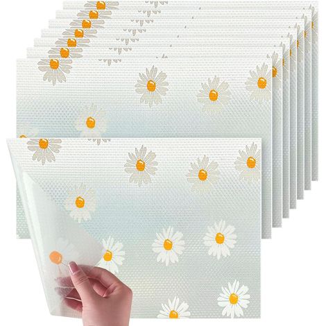 Tapis Frigo en EVA, Tapis de Réfrigérateur Lavable, 30×40cm Tapis de Frigo Réutilisable, Plastique Tapis pour Refrigerateur Placard Etagere, pour Cuisine, Réfrigérateur et Armoire (1/5)