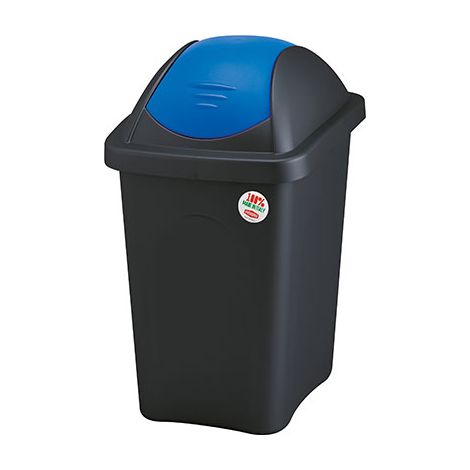 BIDONE IMMONDIZIA MULTIPAT STEFANPLAST - BLU LT 60 CM 39X39 H.CM 68- 2 pezzi