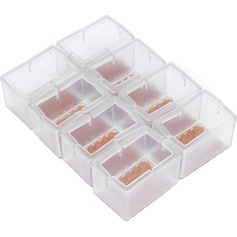 16 Protections de Pieds de Chaise en Silicone Carré, Effet Mute Élastique pour Parquets Bois Dur (1/5)