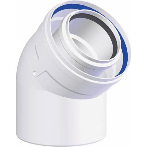 Coude concentrique PPs-galva Ø60-100 45° (set de 2) (1/2)