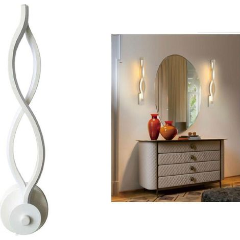 APPLIQUE LAMPADA PER INTERNO MODERNA DA PARETE MURO 12W LUCE CALDA SJ-092 (1/3)
