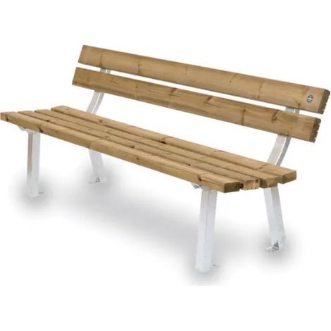 Panca Anatomica 610 legno cm190x64x77h schienale senza braccioli Giochipark