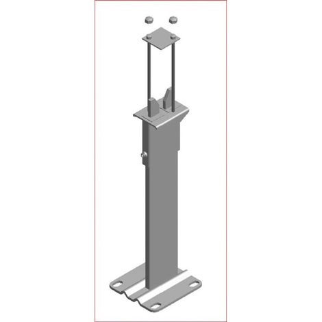 Kermi Staffa a pavimento AK3, convettore, H = 300mm, RAL9016 SG, ZB03620001