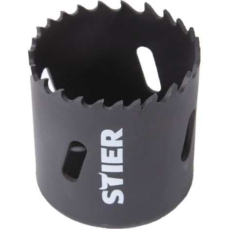 STIER Lochsäge, HSS-Co8 Bimetall, 38mm, Dosenbohrer, Lochbohrer, HSSE, Bohrkrone 38mm, Lochkreissäge, Steckdosenbohrer, Lochsäge, Kreisschneider, Kreisbohrer