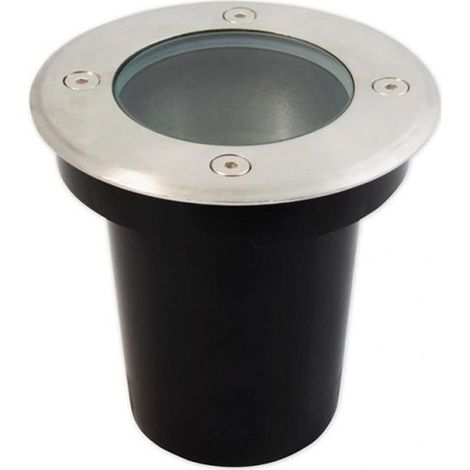 Spot Encastrable de Sol Ronde Exterieur Couvercle Acier inoxydable avec verre trempu00e9 IP67 IK09 (1/5)
