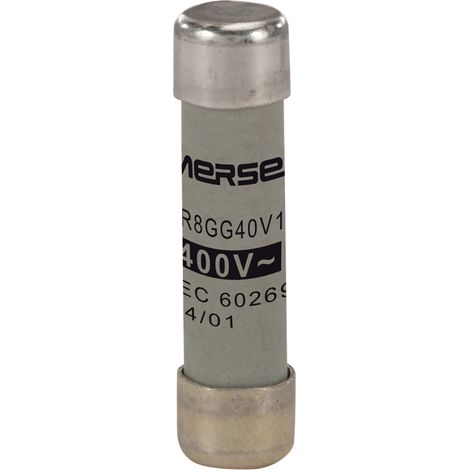 fusible cartouche - 8 x 31 - am - 1a - 400v - sans indicateur - boite de 10 - mersen c217168