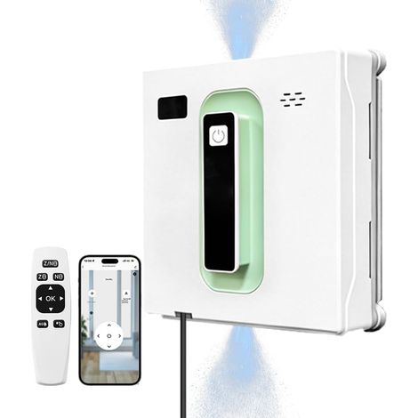 Robot lave vitres Spray Ultrasonique Conception ultra fine pour fenêtres étroites, navigation intelligente, 4 modes d'application, système de sécurité en 6 étapes, robot nettoyeur de vitres intellige (1/5)
