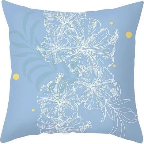 Weiche und luxuriöse Kissenbezüge aus Baumwolle und Leinen, hochwertige Kissen mit Ölgemälde-Baummotiven, geeignet für Sofas im Wohnzimmer.