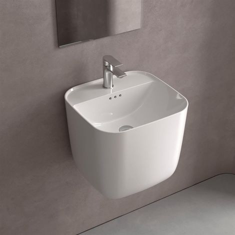 Lavabo MONOLITH SQUARE BLANC BRILLANT 400 x 420 x 400 mm (1/3)