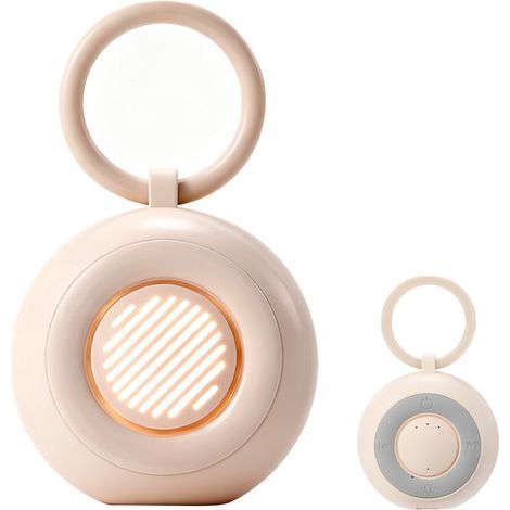Baby-Weißrauschen-Gerät – 7,5 x 7,5 cm – Einschlafhilfe mit Licht – Tragbares Schlaflied (1/5)