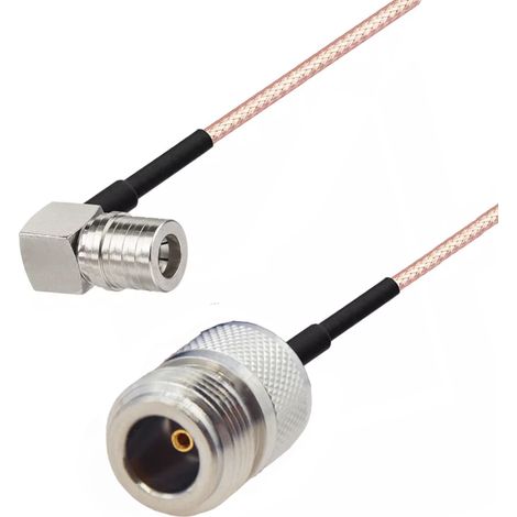 Anschlusskabel QMA-Stecker RA/N-Buchse RG316 50 cm