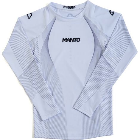 MANTO Herren Langarm-Rashguard FLOW Weiß XL