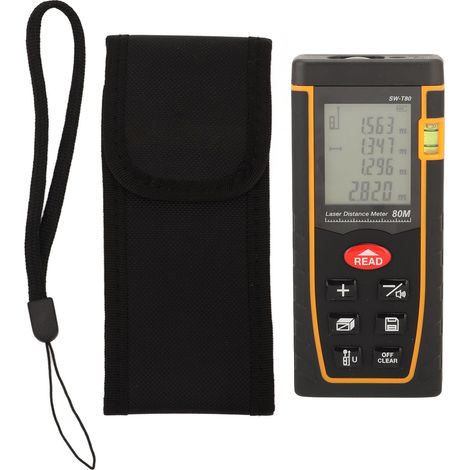 Télémètre Laser Portable 630‑670nm Haute Précision, Outil de Mesure Infrarouge 80m (1/5)