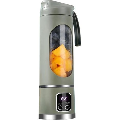 Frullatore portatile,spremiagrumi elettrico,frullatore ricaricabile tramite USB,mini frullatore personale con 12 lame e 3 velocità (1/5)
