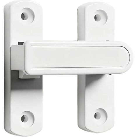 Adjustable Zinc Alloy Door Lock for Security (white) (1/5)