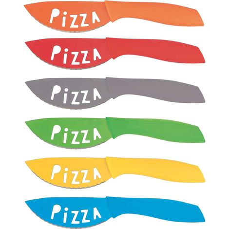 SET 6 COLTELLI PIZZA 6 COLORI ASSORTITI (1/5)