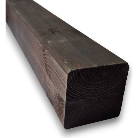 Trave Lamellare 9x9 in Pino Nordico 300 cm - Finitura Wengé Esotico