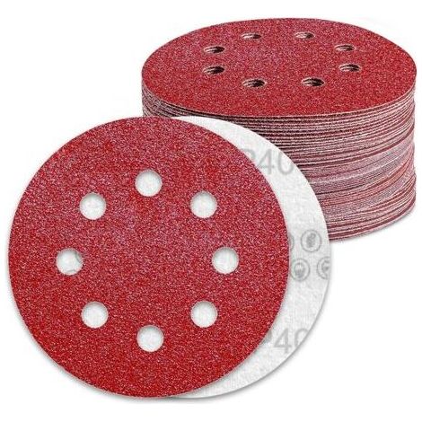 Disques Abrasifs 125mm Grain 40 Papier Poncer 70 Pièces 8 Trous Disque Poncage pour Ponceuse Excentriquedengyank (1/5)