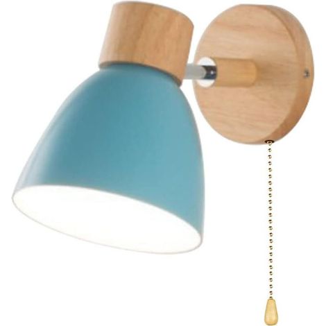 Applique murale décorative macaron – E27 – lumière intérieure pour salon et chambre d’enfant(Bleu, lumière blanche) (1/5)