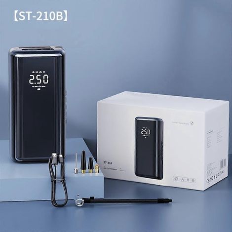 Tragbarer Reifenfüller mit Kompressor, 150 PSI, 4500 mAh, Luftpumpe für Autoreifen mit LED-Leuchte