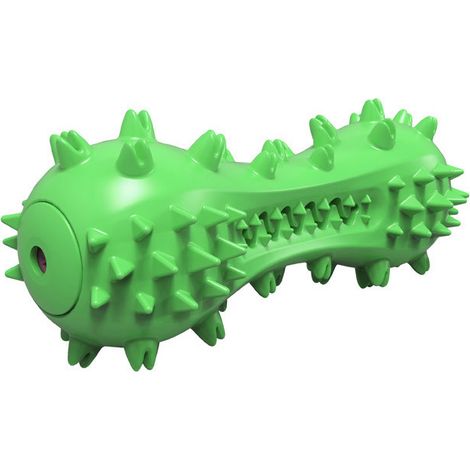 Jouets nettoyables pour chien, brosses à dents pour chien, jouets à mâcher en caoutchouc solide pour petits et moyens chiens, vert (1/2)