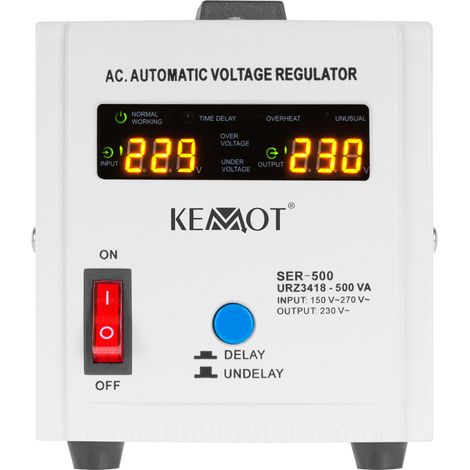 Estabilizador de voltaje Kemot SER-500 500VA 5% (5901890025256)