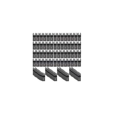 Kit Scie a Outil Oscillant 45 - 47 HRC Lame Outil Multifonction Oscillante Lame de Scie de 34,92 mm Lame de Scie Oscillante 100 PCS Coupe Precise et Rapide pour Faciliter le Processus de Coupe (1/5)