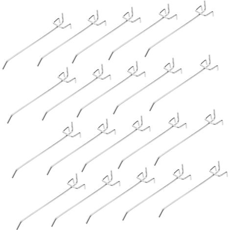 Crochets pour panneau perforé Unomor 15 cm en fer robuste (1/5)