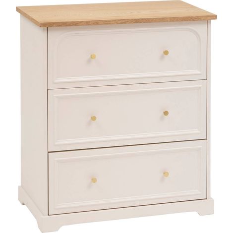 Cassettone a 3 cassetti mohea avorio - Atmosphera créateur d'intérieur