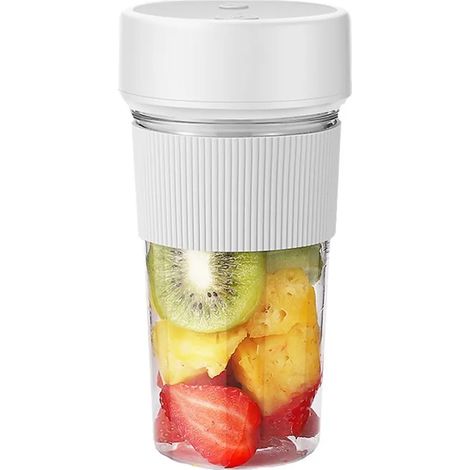 Tragbarer Mixbecher, kabelloser 500-ml-Entsafter, USB-C-Ladeanschluss, persönlicher Mixer für Smoothies und Cremes.