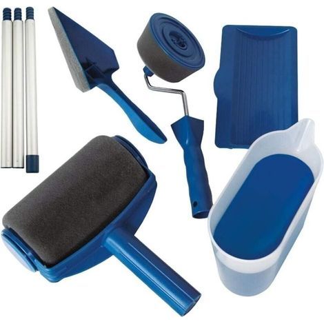 Rouleau de Peinture avec réservoir Anti-Goutte Rechargeable et poignée Extensible, Variable, Moyenne (1/5)