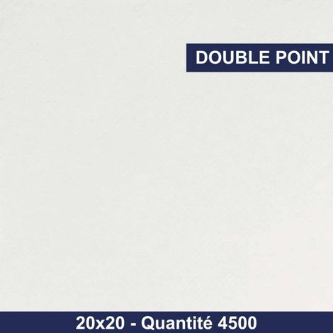 QUALQUE - Serviette de table double point - 20x20 - Blanc - x4500 (1/4)