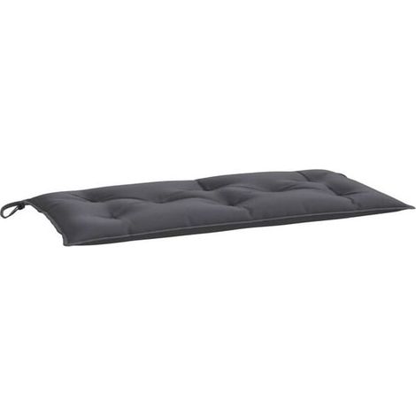 Coussin Banc Jardin - 100x50x7 cm - Tissu Oxford Imperméable - Gris Anthracite - 1 Pièce (1/5)