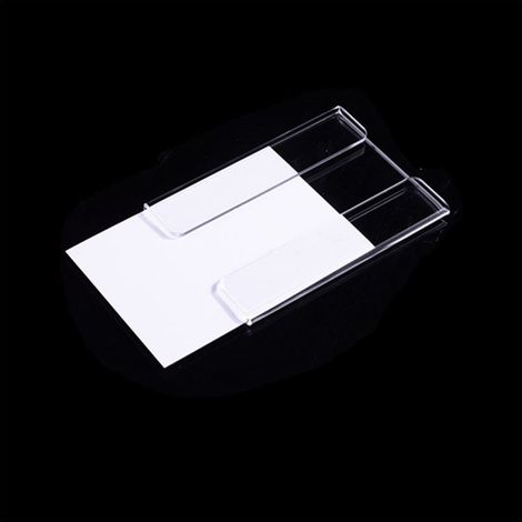 GDHZS- Lot de 20 supports muraux en acrylique pour étiquettes de prix, 7,5 x 5 cm (1/4)