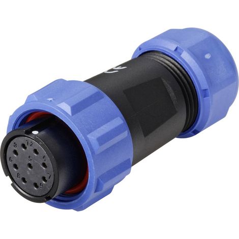Connecteur de câble femelle, droit 9 pôles 5 A 500 V/AC IP68 Weipu SP2110 / S 9 II (1/4)