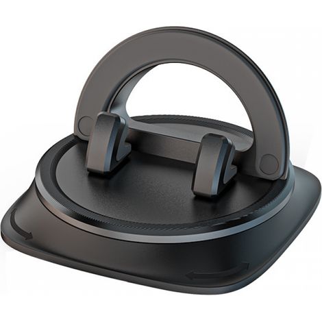 Noir，Support Téléphone Voiture pour Tableau de Bord, Porte Téléphone Voiture Antidérapant avec Rotation à 360°, Universal Car Phone Holder pour iPhone, Smartphones Android, Appareils GPS et Plus