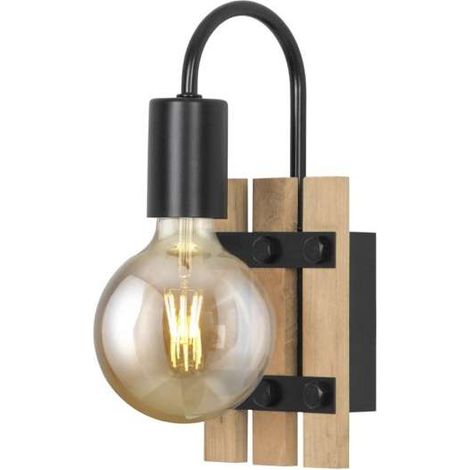 Aplique de pared modelo Milton acabado natural, 26cm(alto) 11cm(ancho) 12cm(fondo) (1/2)