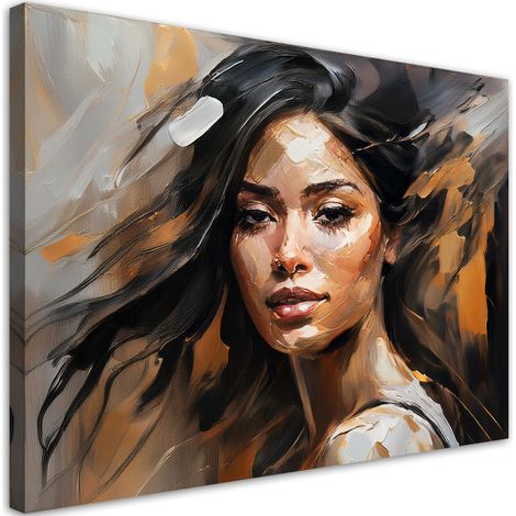 Tableau déco Femme glamour Marron 60x40 (1/5)