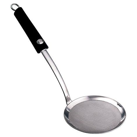 Ghidini Schiumarola Twist in Acciaio Inox con Rete Fine 34 cm