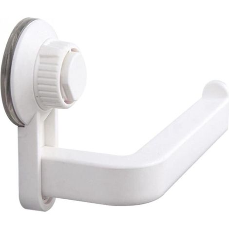 Porte-papier toilette auto-adhésif, fixation murale sans perçage, forte adhérence, pour salle de bain et cuisine (blanc cassé)