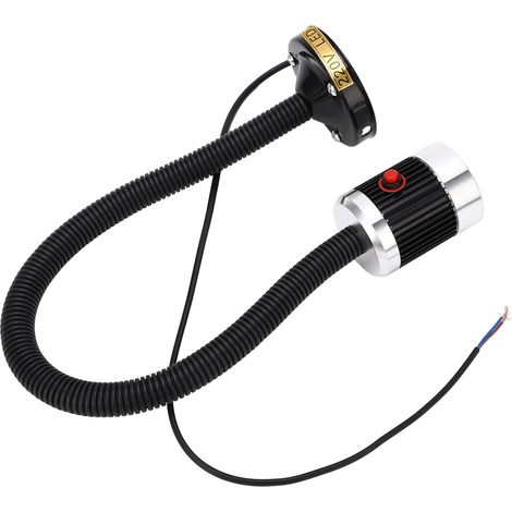 Industrielle 220-V-LED-Lampe für CNC-Drehmaschinen, flexibler Schwanenhals, runder Magnetfuß, 5 W, Werkstattbeleuchtung für Werkzeugmaschinen (1/5)