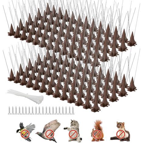 AIDUCHO 3,3 m Edelstahl-Taubenabwehrspitzen - Vogelschutz - Für Balkone, Dächer und Gärten (1/5)