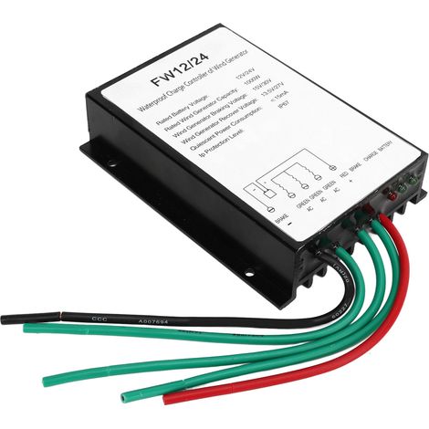 Wasserdichter 1000-W-Hybrid-Wind-Solar-Regler mit LED-Anzeige für Generatoren (1/5)